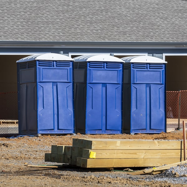 how can i report damages or issues with the porta potties during my rental period in Foot of Ten